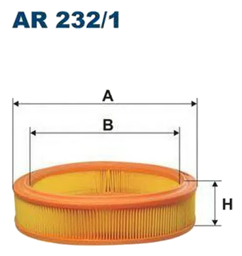 Воздушный фильтр Filtron AR232/1 FIAT