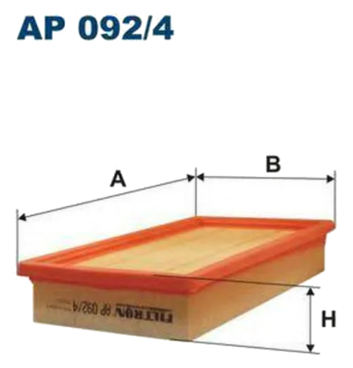 Воздушный фильтр Filtron AP092/4 FIAT